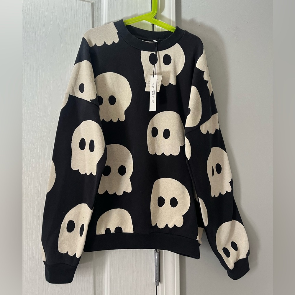 Little Man Happy Ghosts Sweatshirt 11-13 NWT!